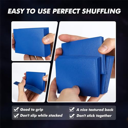 Katomula Blue MTG Sleeves 300 Pack, Rough Matte Texture Trading Card Sleeves Deck Protector Durable MTG Sleeves Never Tear - color: Blue