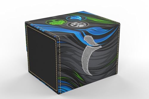 Vault- TCG/MTG 100+ Card Color Combo Deck Box (Blue/Black/Green) - color: Blue/Black/Green
