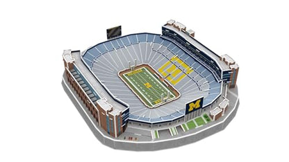 Pro-Lion 3D Jigsaw Puzzle of Michigan Wolverines Stadium -106 Pieces | Home of Michigan Wolverines | NCAA Football Gifts for Age 7+ - style: Michigan Wolverines