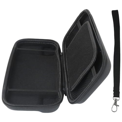Hard Travel Carrying Case for N*intendo Switch & for Switch OLED Model (2021), Portable Protective Pouch with Storage for 10 Game Cartridges, Shockproof Shell Bag for Console & Accessories - Black
