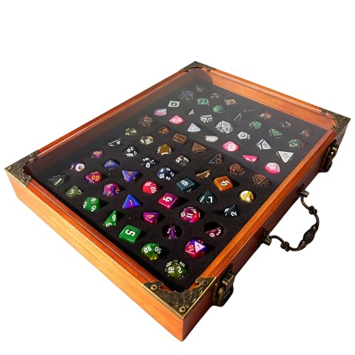 Dice Display Storage Case Storing Dice Sets and Collections,Dice Case Compatible with DND or RPG Role Playing and Other Table Games