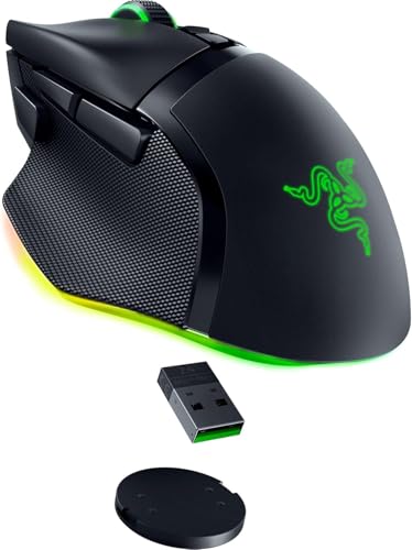 Razer Basilisk V3 Pro Wireless Gaming Mouse: HyperScroll Tilt Wheel - 30K DPI Optical Sensor - Gen-3 Optical Switches - 13-Zone Chroma RGB - 13 Programmable Controls - 3 Connection Modes - Black - color: Classic Black