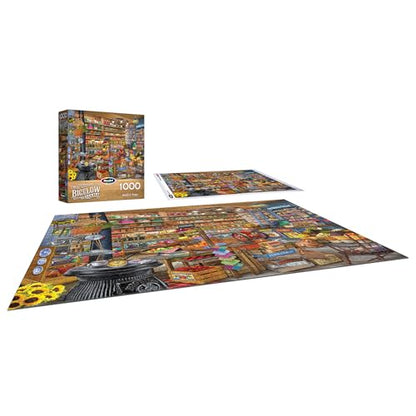 RoseArt Bigelow Country Mom and Pops 1000 Piece Jigsaw Puzzle | 26.625" x 19.25" Finished Size, Fully Interlocking Pieces, Bonus Poster Included, Made in USA - style: Mom n' Pops