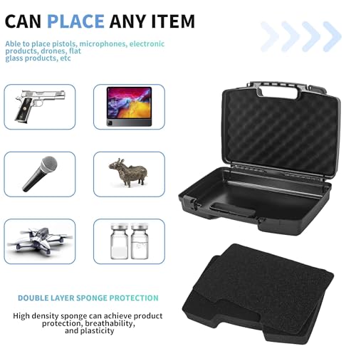 17" x 11.22" x 4.96" Portable Hard-Shell Case | Customizable Foam Case with Pre-cut Foam Interior, Suitable for Storing Electronics, Microphones, Cameras, and Equipment, etc - size: 17"