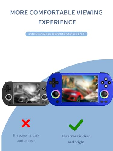 [2 Park] Screen Protector for RG40XX H 4.0 Inch Handheld Game Consoles Tempered Glass Film, Screen Protector for Anbernic RG40XX H Handheld Gaming Anti-Scratch & Sensitive & 9H Hardness
