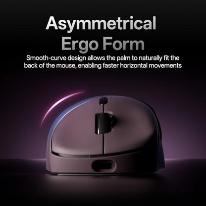 Rapoo VT3 Gen-2 Wireless Gaming Mouse, True 8K Wireless Polling Rate, 53g Lightweight, Up to 750 Hr Battery, Nordic nRF54L15 MCU, 100-Million Mechanical Switch, 10 Programmable Buttons, Macro Enabled - color: Pink