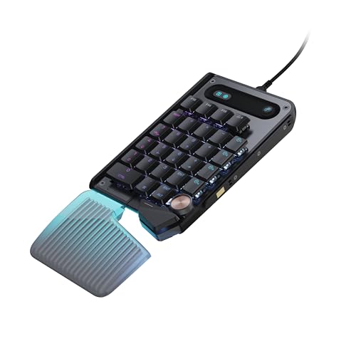 Turtle Beach Command Series KP7 Compact Hall-Effect Gaming Keypad | Extended Thumb Bar, Low-Profile Hall-Effect Switches, Rapid Trigger, Double Shot PBT Keycaps, 8K Polling, Per Key RGB, Black - style: KP7 Keypad