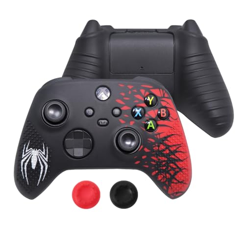Anti-Slip Silicone Protective Cover Skin for Xbox Series X S Controller, Soft Rubber Case Protector for Xbox Core Wireless Controller with Thumb Grip Gaps