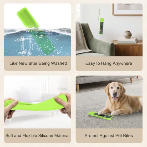 Protective Case for Sony Remote RMF-TX600U RMF-TX500U RMF-TX500E RMF-TX600E | Silicone Cover for Sony RMF-TX621U RMF-TX520U Smart TV Remote Sleeve Skin Waterproof, Anti-slip (Glow in Dark Green) - color: Glow in Dark Green