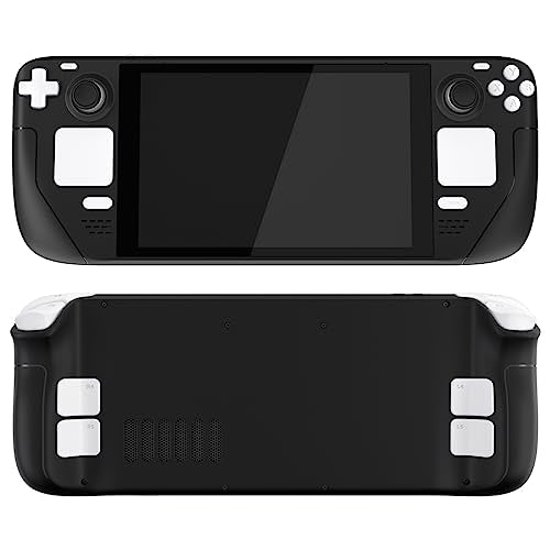 eXtremeRate White Replacement Full Set Buttons for Steam Deck, DIY Custom ABXY D-pad Trackpad Bumpers Triggers Buttons and Screwdriver Tools for Steam Deck LCD Handheld Console - Console NOT Included - color: White