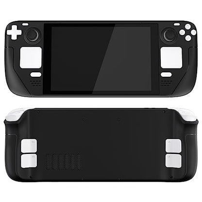 eXtremeRate White Replacement Full Set Buttons for Steam Deck, DIY Custom ABXY D-pad Trackpad Bumpers Triggers Buttons and Screwdriver Tools for Steam Deck LCD Handheld Console - Console NOT Included - color: White