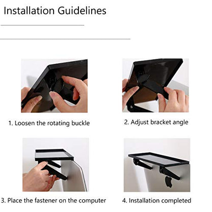11.5 Inch Adjustable Screen Top Shelf Organizer for TV Computer Monitor Flat Screen, TV Mount Top Shelf Used to Place Soundbar Cable Box Speakers Apple TV Play-Station Camera Frames Remote - size: 11.5