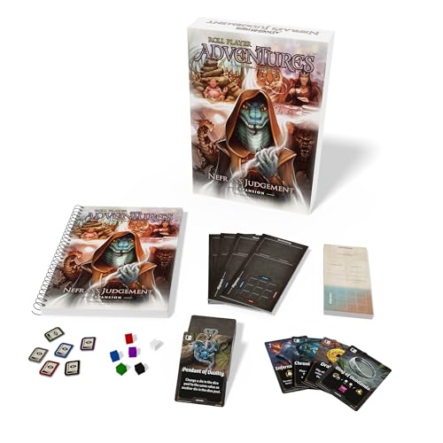 Roll Player Adventures Nefras' Judgement | Expansion for The Campaign Adventure Board Game | Fantasy Dice Puzzle Family Game for Ages 14+, 1-4 Players, 90-150 Min by Thunderworks Games - style: Nefras' Judgement