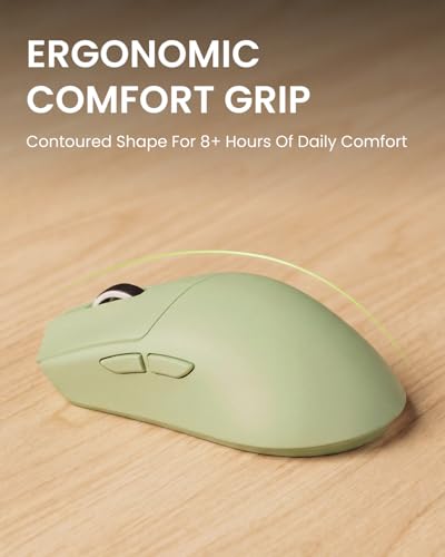 Wireless Keyboard and Mouse Combo with White Backlit Pudding Keycaps, Bluetooth & 2.4G, 2000mAh Rechargeable, Full Size, Metal Panel Quiet Computer Keyboard Set for Windows PC Desktop - Green - color: Upgraded Version - Green