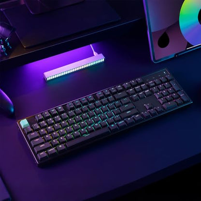 Keychron K10 HE Wireless Hall Effect Keyboard, Full-Size, Rapid Trigger, Adjustable Actuation, 2.4GHz/Bluetooth/Wired, RGB Backlit, Lime Silent Banana Magnetic Switch, for Mac/Windows/Linux - color: Silent Banana Switch