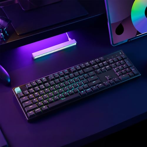 Keychron K10 HE Wireless Hall Effect Keyboard, Full-Size, Rapid Trigger, Adjustable Actuation, 2.4GHz/Bluetooth/Wired, RGB Backlit, Lime Magnetic Switch, for Mac/Windows/Linux - color: Lime Switch