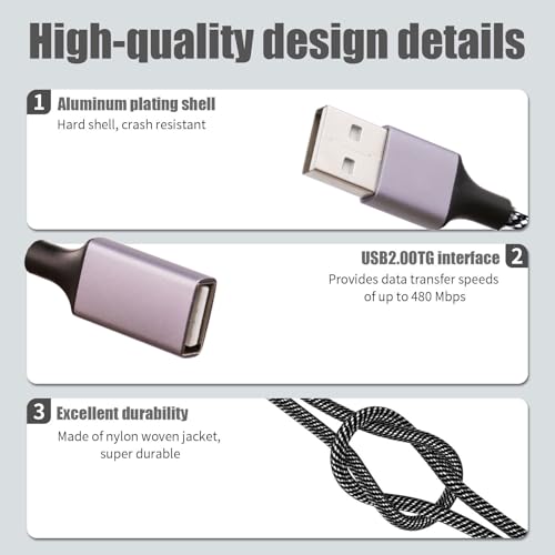 USB A Splitter(10 inch Long),USB A Splitter 1 in 4 Out,USB A Male to 4 Female USB Y Splitter,USB Splitters for Charging Slow and Data Transfer for Webcam/Printer/USB Devices/Laptop Etc(Grey) - color: Grey(usb a to 4 usb a)