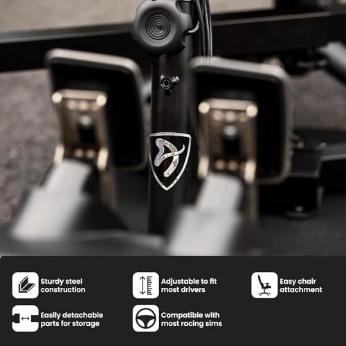 Arozzi Velocita Universal Racing Simulator Cockpit Compatible with Most Racing Sim Gear and Gaming Chairs Collapsible Telescopic and Portable - Black - color: BLACK