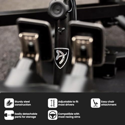 Arozzi Velocita Universal Racing Simulator Cockpit Compatible with Most Racing Sim Gear and Gaming Chairs Collapsible Telescopic and Portable - Black - color: BLACK