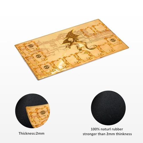 Playmat for Trading Card Game with 31 Damage Counters,Single Player Trainer Mat and Professional Storage Bag (Charizard) - color: Charizard