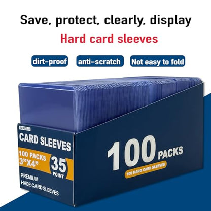 400 Hard Card Sleeves Card Toploaders for Protection for Baseball Football Premium Top Loaders for Cards, Ensuring Safety (400 Hard Sleeves) - size: 400 Hard Sleeves