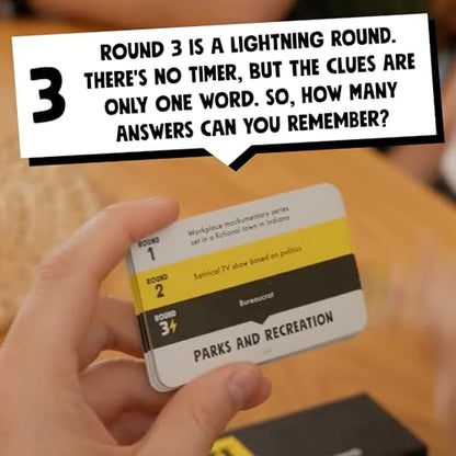 Ridley's Games: Mini Thinkfast- Small Packaging for On-the-Go Play- Fast-Paced Trivia Game - Family Game Night Favorite for Ages 13+, 3-10 Players, 15 Minute Playtime