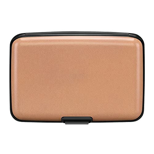 RFID Blocking Credit Card Protector Case Holder Wallet for Men Women | RFID Blocking Credit Card Protector Aluminum ID Case Hard Shell Business Card Holders Metal Wallet for Men or Women - color: Matte Light Pink