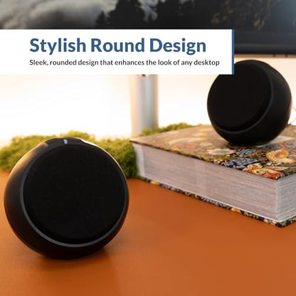 Cyber Acoustics USB-Powered 2.0 Speakers (CA-2110USB) – Modern 2.0 USB C or A Computer Speakers for Desktop PC, 12 Watts Power for Loud Sound, Compatible with PCs and Laptops - style: Sphere USB