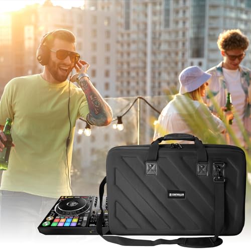 Hard Case Compatible with Pioneer DJ Controller DDJ-1000,DDJ-1000SR,DDJ-FLX10 Protective Carrying Storage Bag,Blcak(Xl-28.8 x 16 x 4.3 Inch) - size: DDJ-FLX10/1000/1000SR