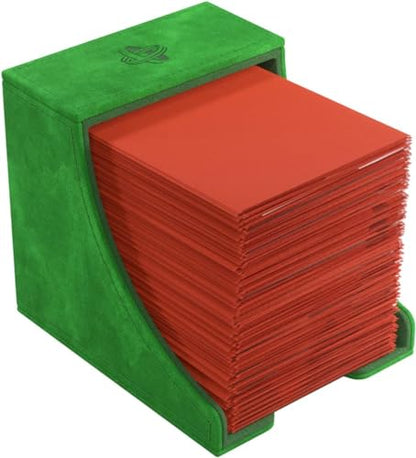 GameGenic Deck Box – Watchtower XL Green 100CT – Durable and Sturdy TCG, OCG, CCG Card Storage – Compatible with Pokemon, Yugioh, Commander, and MTG Magic: The Gathering Cards - color: Green