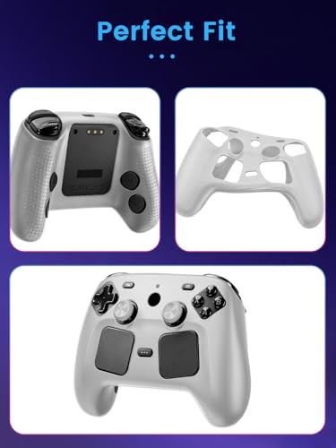 Oshmirian Case Cover for Steam Controller 2 2026,Soft Silicone Protector Cover,Skin Case for Steam Controller 2 with Button Cap, Anti-Scratch,Shockproof,White - color: White