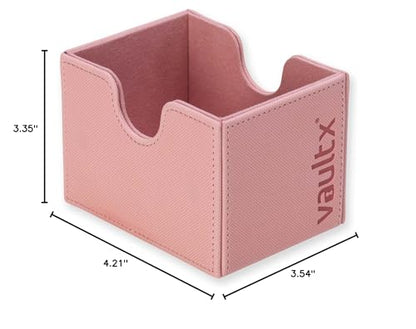 Vault X Sideloading Deck Box 100+ Sleeved Cards Exo-Tec (Pink) | Holds 100+ sleeved TCG cards. Padded side-loading deck box, secure magnetic lid, water-resistant Exo-Tec.