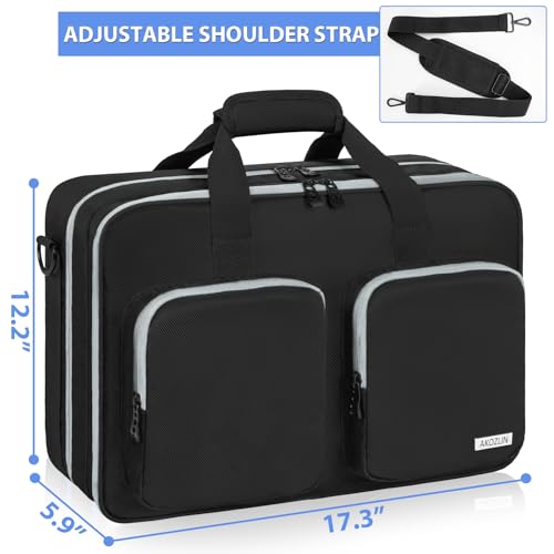 AKOZLIN Full Padded Carrying Travel Bag Compatible with PS5/PS5 Pro Console Monitor,Headset,Game,Charger & Accessories Storage Case [Video Game] - style: For Ps5/Pro-black Grey