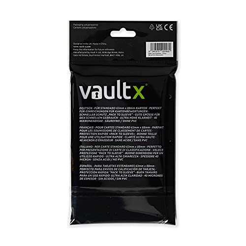 Vault X 9 Pocket Exo-Tec Zip Binder Red + 400 Penny Sleeves Gift Bundle
