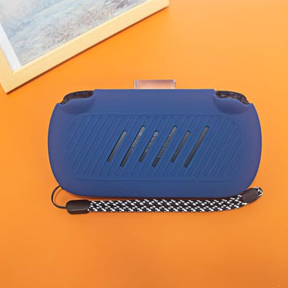 Silicone Protective Case for ANBERNIC RG40XX H Gaming Console Anti-Scratch Dust-Proof Soft Sleeve Cover Protector Gaming Console Sleeve Shell (Blue) - color: Blue