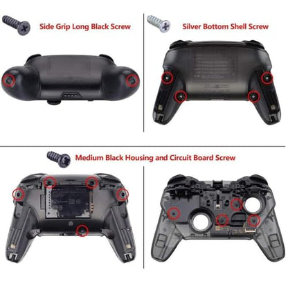 eXtremeRate Metallic Champagne Gold Repair ABXY D-pad ZR ZL L R Keys for Nintendo Switch Pro Controller, DIY Replacement Full Set Buttons for Nintendo Switch Pro Controller - Controller NOT Included - color: Champagne Gold