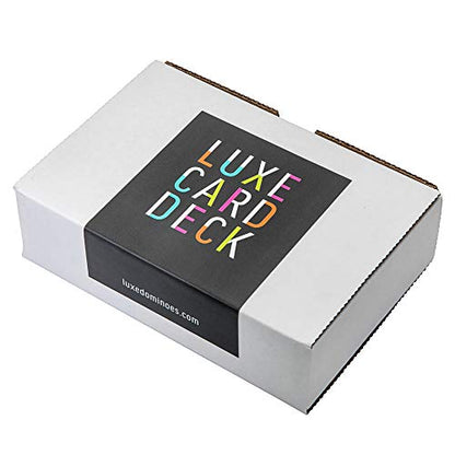 Modern Elegant Playing Card Deck Holder Tray with 2 Decks of Playing Cards in Unique Stylish Deluxe Acrylic Box with Color lid (Clear) - color: Clear