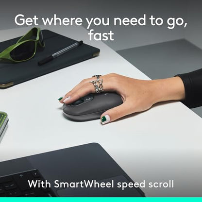 Logitech POP ICON Combo, Wireless Bluetooth Keyboard and Mouse, Comfortable Typing, programmable Keys and Buttons, Quiet clicks, Easy-Switch up to 3 Devices - Graphite and Lime - color: Graphite Lime, style: Combo