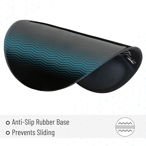 Mr. Pen- Ergonomic Mouse Pad with Wrist Rest, Grim Reader Design | Breathable Fabric with Memory Foam Cushion, Non-Slip Rubber Base, Gel Mouse Pad with Wrist Support - color: Grim Reader