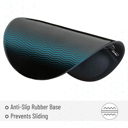 Mr. Pen- Ergonomic Mouse Pad with Wrist Rest, Grim Reader Design | Breathable Fabric with Memory Foam Cushion, Non-Slip Rubber Base, Gel Mouse Pad with Wrist Support - color: Grim Reader