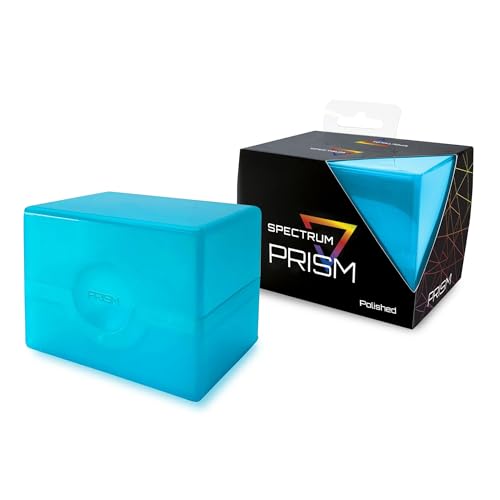 BCW Spectrum Prism Deck Case - Electric Blue - 1 Pack | Secure Snap Closure Card Deck Case | Fits 100 Double-Sleeved Cards | Trading Card Deck Storage Ideal for MTG, Pokemon, and More - color: Electric Blue, size: 1 Pack