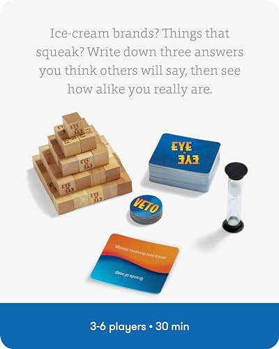 SimplyFun Eye to Eye - A Classic Category Matching and Conversation Game - A Prediction Game for Kids - 3 to 6 Players - Ages 10 & Up - style: Eye to Eye