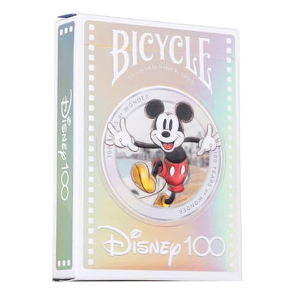 Bicycle Disney Limited Edition 100 Year Anniversary Playing Cards - Holographic Foil - Features 20+ Iconic Disney Characters