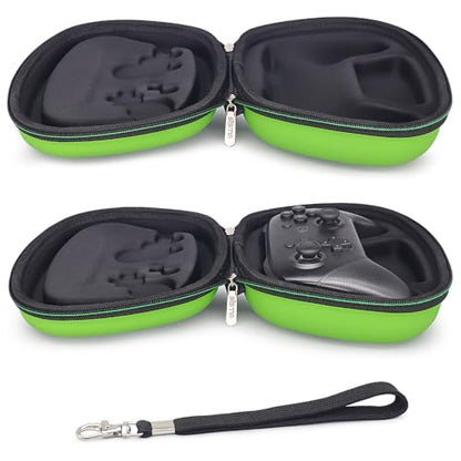 Protective Case Compatible with Nintendo Switch 2 Pro Controller, Hard Shell Original Switch Controller Protection Travel Storage Case Portable Carrying Bag, Green - color: Green