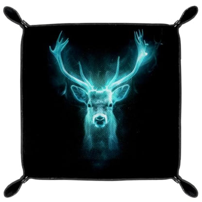 Glowing Dear Dice Tray Dice Rolling Tray Folding Dice Holder for Dice Games, Like RPG, DND and Other Table Games - color: Multi 4