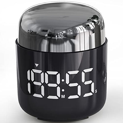 Digital Kitchen Timer,Countdown Countup Timer with Large LED Display Volume Adjustment,Timer for Cooking, Classroom Time for Kids and Teachers. (Silver) - color: Silver