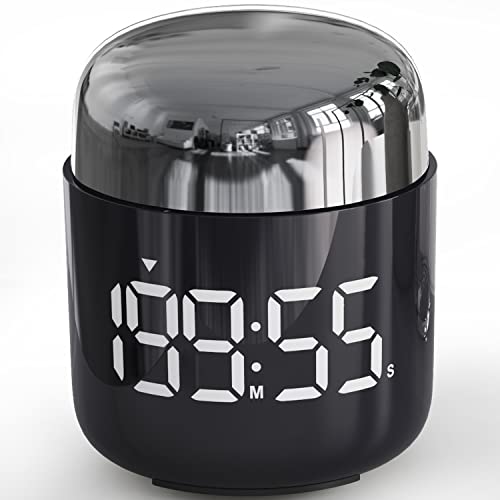 Digital Kitchen Timer,Countdown Countup Timer with Large LED Display Volume Adjustment,Timer for Cooking, Classroom Time for Kids and Teachers. (Silver) - color: Silver