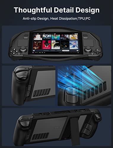 JSAUX PC0104 ModCase for Steam Deck + PC0102 Steam Deck Case with Kickstand
