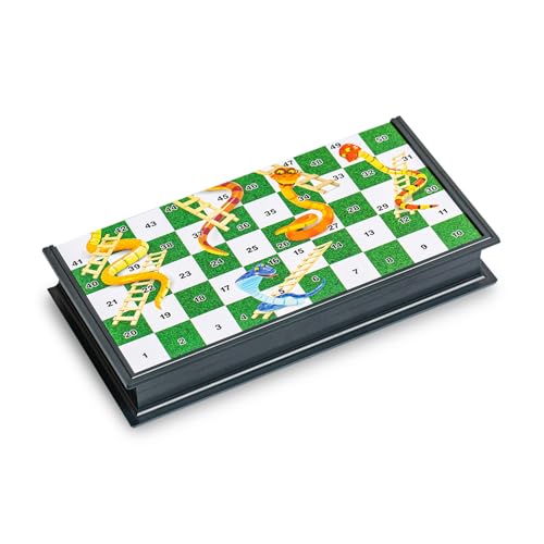 Magnetic Snakes and Ladders Board Game Set - 9.6 Inches