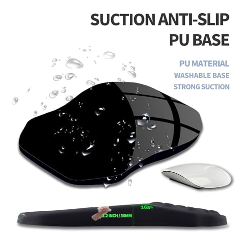 Ergonomic Raised Mouse Pad Wrist Support with Bilateral Slope Memory Foam Mousepad for Wrist Rest and Carpal Tunnel Pain Relief 11.8x7.9〃Flowers Bloom and Fade - color: Flowers Bloom and Fade